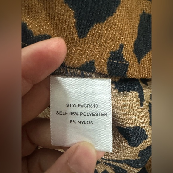 Chloe Layerz Leopard Dress size 3X new with tag - Picture 9 of 11